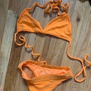 Frankie’s Bikini’s unworn perfect condition (with liner) Orange Terry bikini